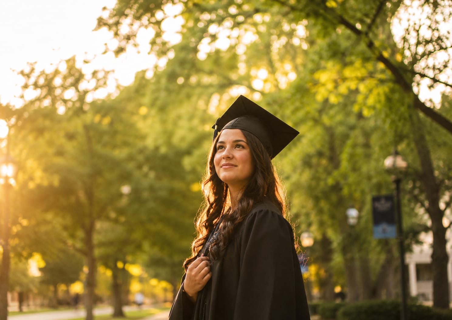A tree growing strong — a symbol of a graduate's future